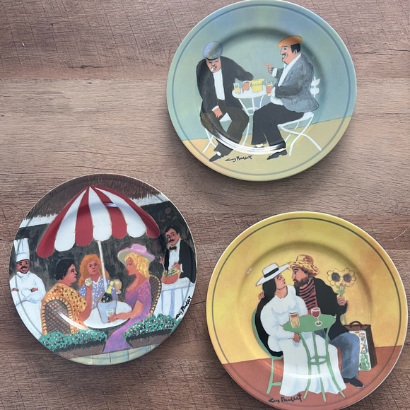 Other - 3 Guy Buffet "Marche Aux Fleurs" salad plates